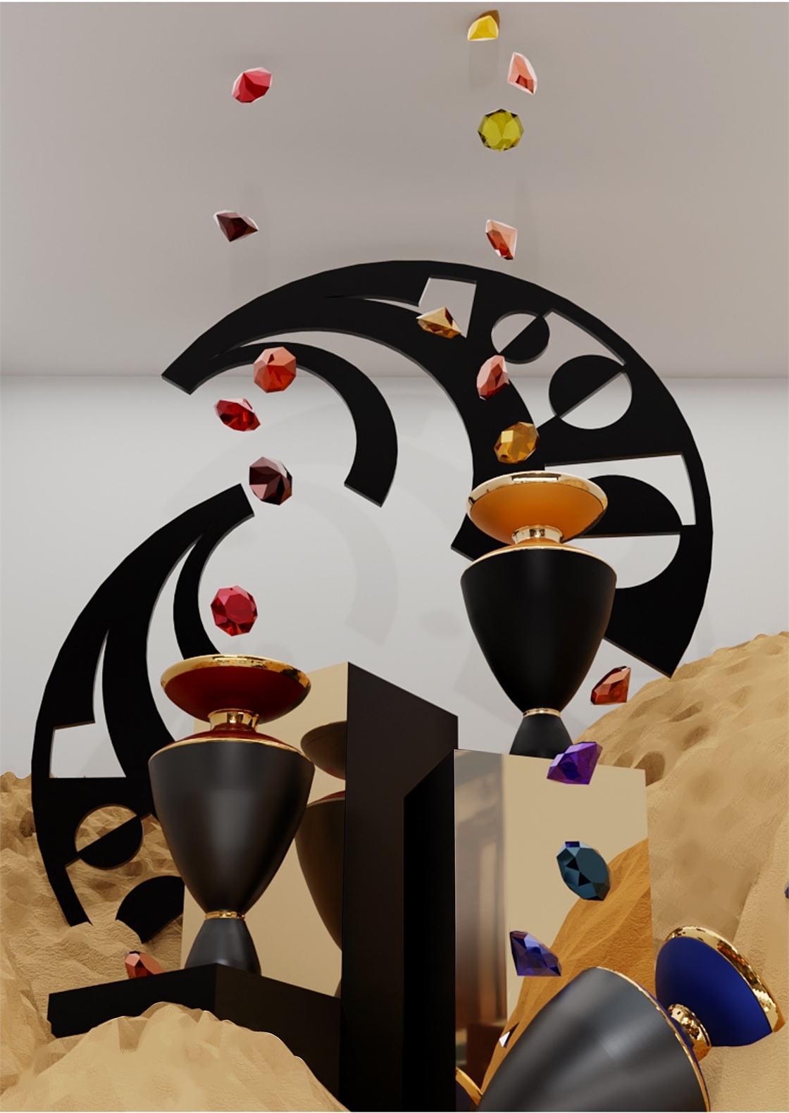 Студенческое портфолио / Витрина духов BVLGARI