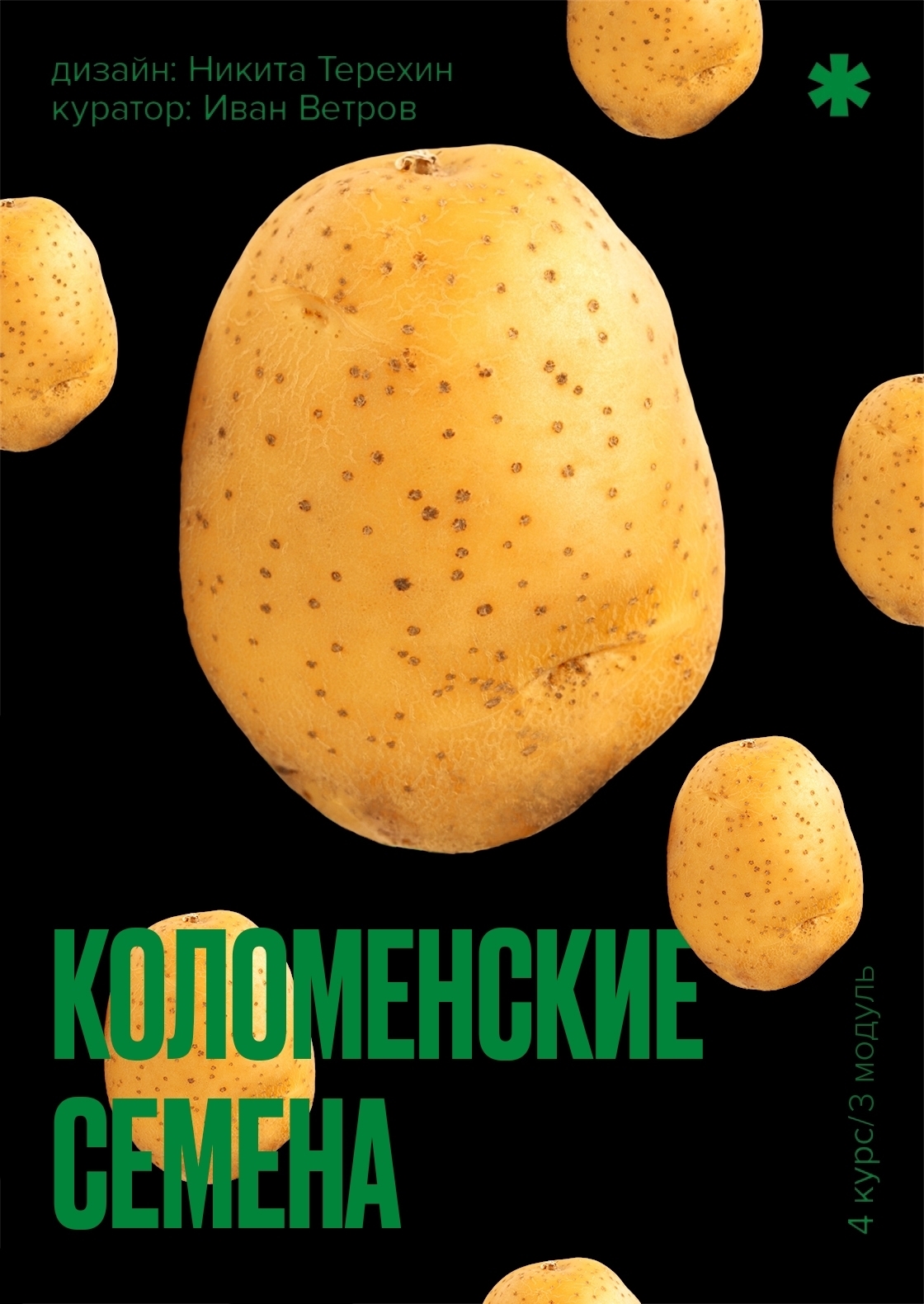 Студенческое портфолио / Брендинг семенного картофеля «Коломенские семена»